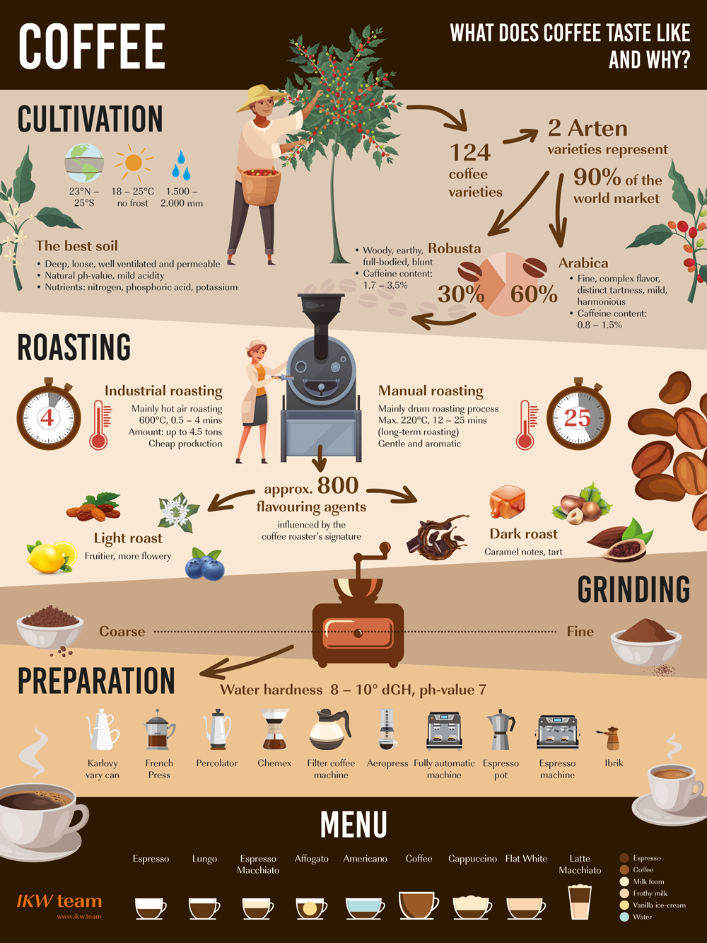 Infographic coffee